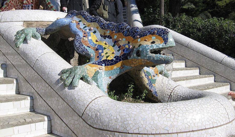 Parc Güell salamander mosaic (el drac)